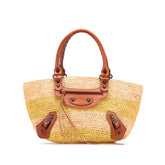 Raffia Motocross Classic Panier Basket Tote